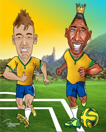 Pele-Rodrigodraw-Neymar
